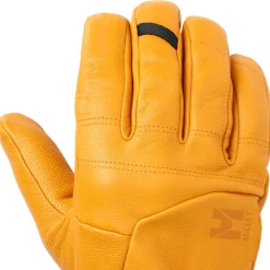 Gant Millet Leather Sherpa Glove Honey Mustard