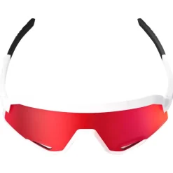 Lunettes de soleil 100% Slendale Matte White Hiper Red Multilayer Mirror