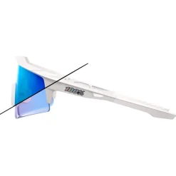 Lunettes de soleil 100% Speedcraft SL Bastille Pearl White Glitter Blue Mirror Photochromic Lens