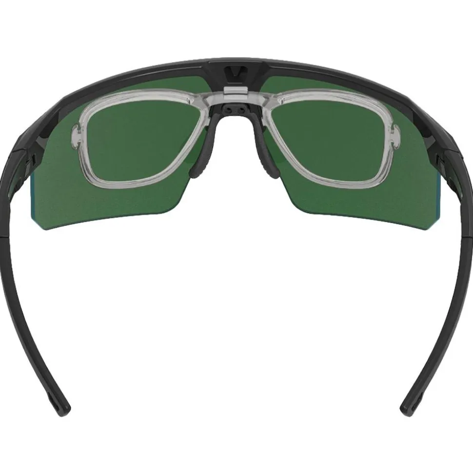 Lunettes de soleil AZR Arrow Rx Noire Vernie Multicouche Vert