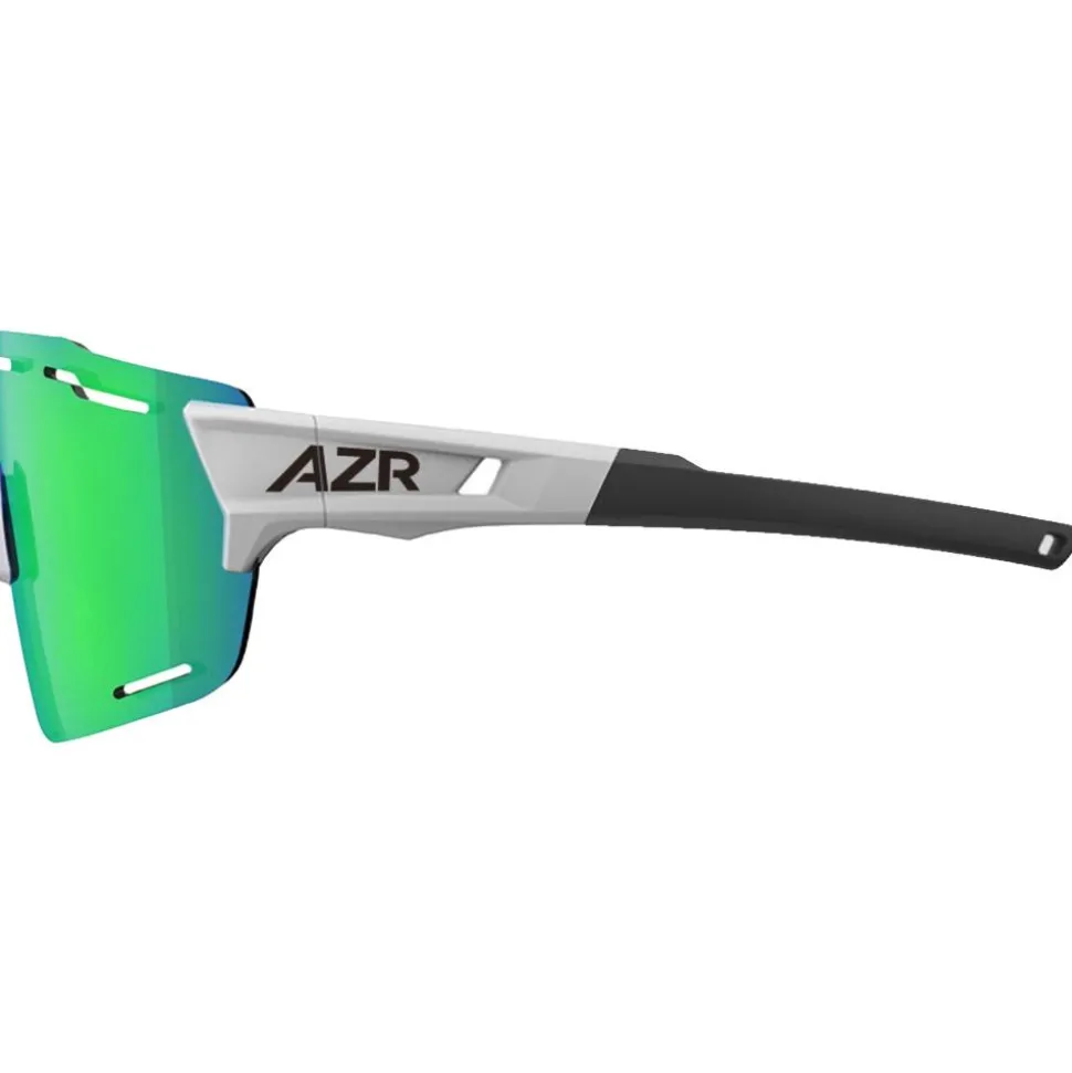 Lunettes de soleil AZR Aspin 2 Rx Noire Mate Multicouche Turquoise