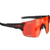 Lunettes de soleil AZR Aspin Rx Noire Mate Multicouche Rouge