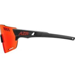 Lunettes de soleil AZR Aspin Rx Noire Mate Multicouche Rouge