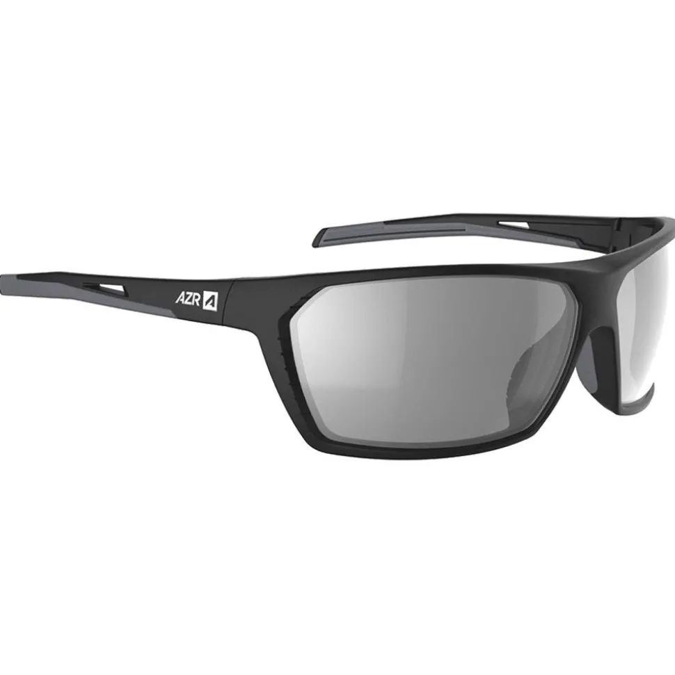 Lunettes de soleil AZR Fight Noire Mate Gris Miroir