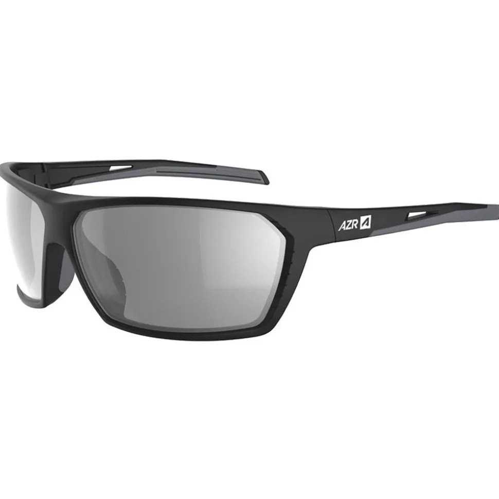 Lunettes de soleil AZR Fight Noire Mate Gris Miroir