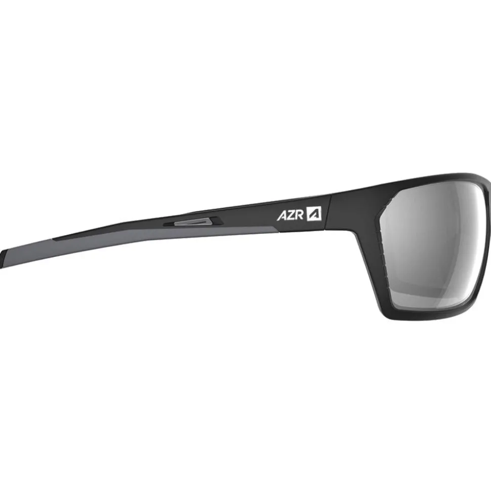 Lunettes de soleil AZR Fight Noire Mate Gris Miroir