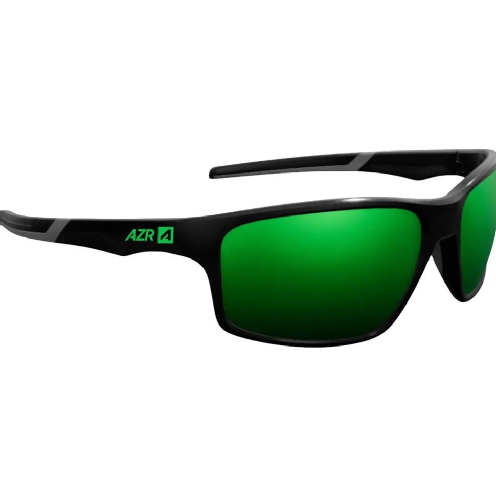 Lunettes de soleil AZR Fire Noire Mate Grise Multicouche Vert