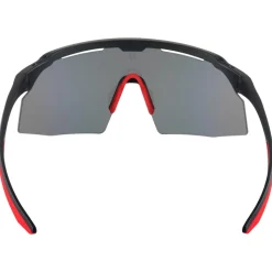 Lunettes de soleil AZR Iseran Noire Mate Rouge Multicouche Rouge