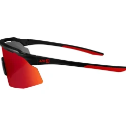 Lunettes de soleil AZR Iseran Noire Mate Rouge Multicouche Rouge