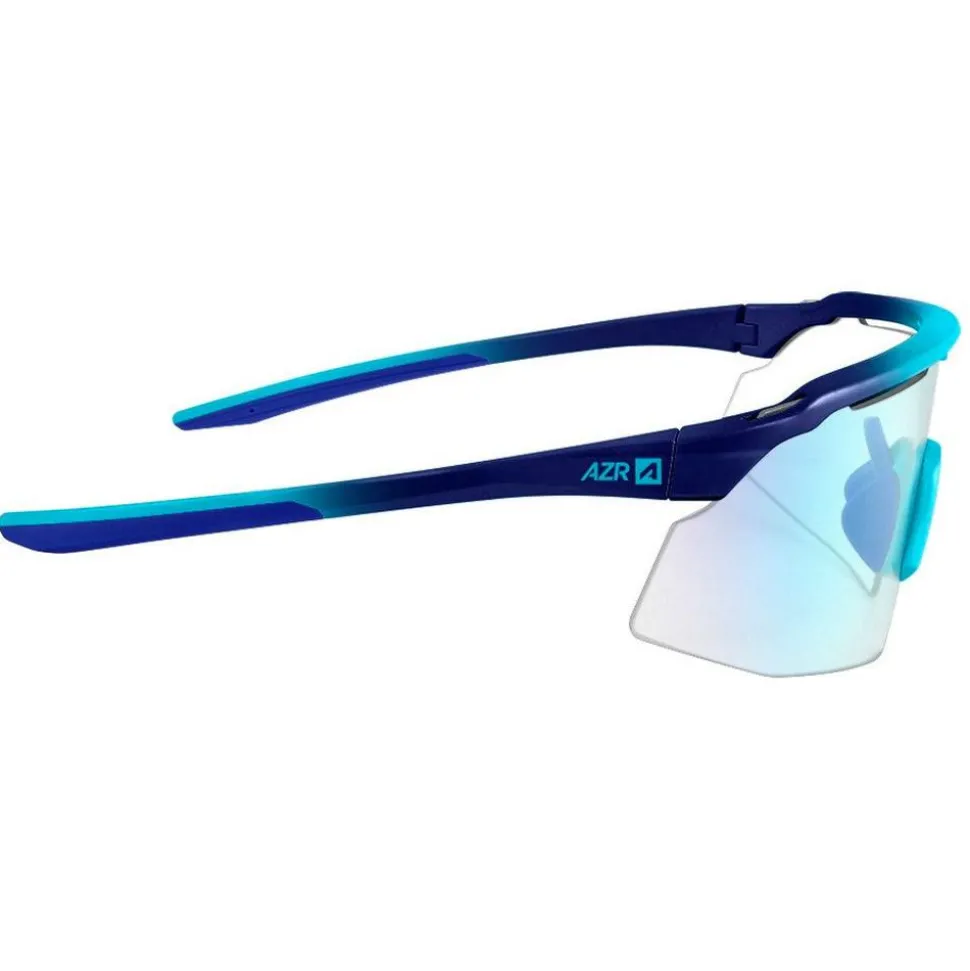 Lunettes de soleil AZR Iseran Bleue 2 Tons Mate Photochromique Irisé Bleu
