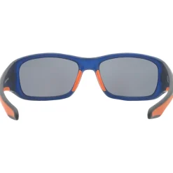Lunettes de soleil AZR Nouméa Mat Bleu Crystal Gris Miroir Polarized