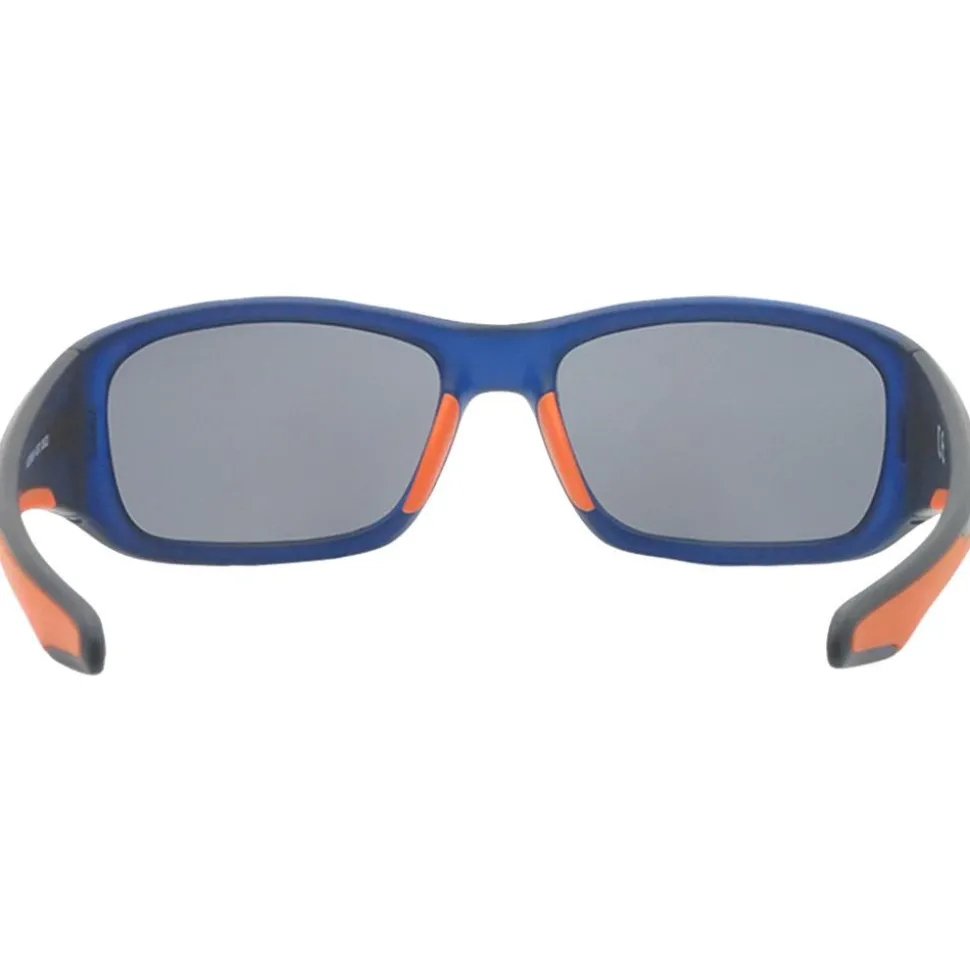 Lunettes de soleil AZR Nouméa Mat Bleu Crystal Gris Miroir Polarized