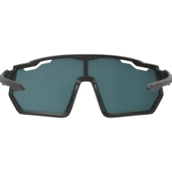 Lunettes de soleil AZR Pro Race Jr Rx Noire Mate Multicouche Rouge