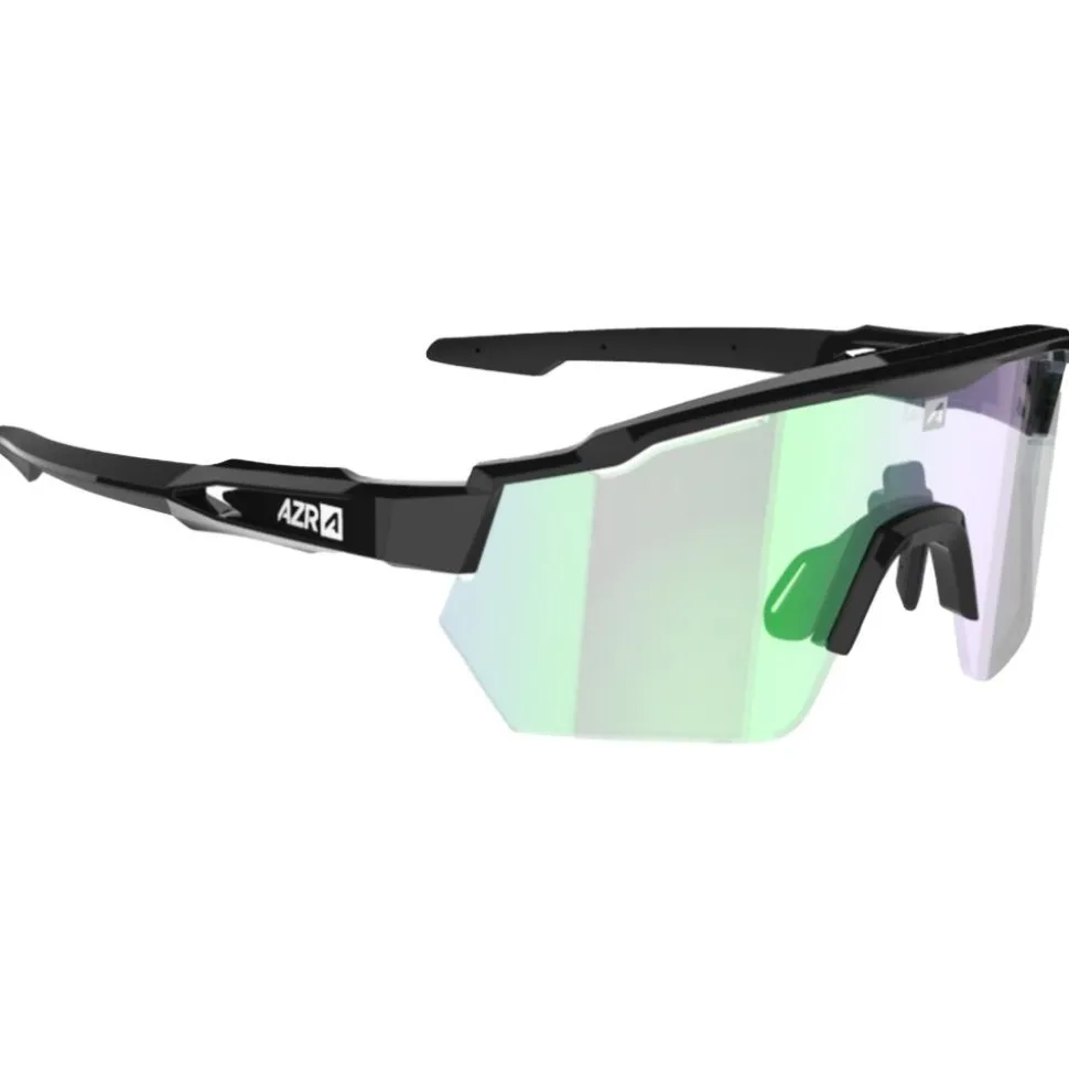Lunettes de soleil AZR Race Rx Vernie Noir Irisé Vert Photochromic