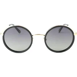 Lunettes de soleil Binocle Eyewear Amsterdam Or Brillant Noir Gradient Grey Polarized