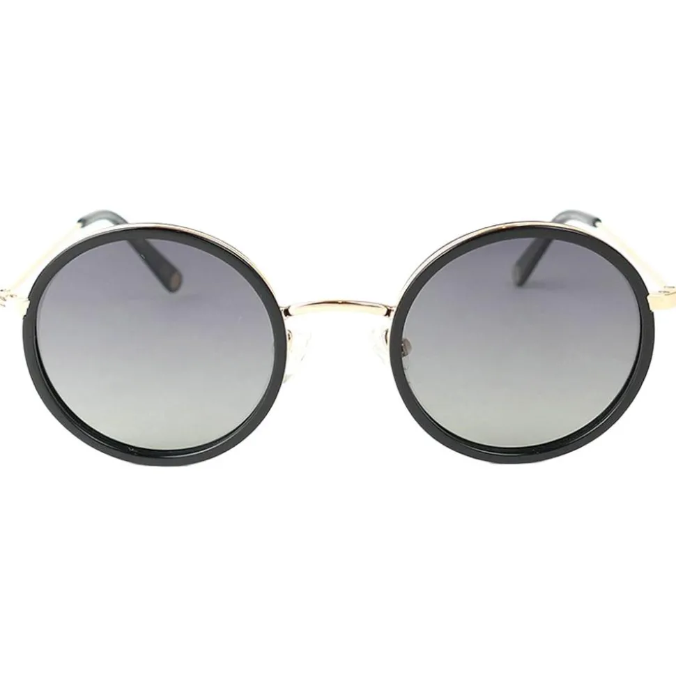 Lunettes de soleil Binocle Eyewear Amsterdam Or Brillant Noir Gradient Grey Polarized