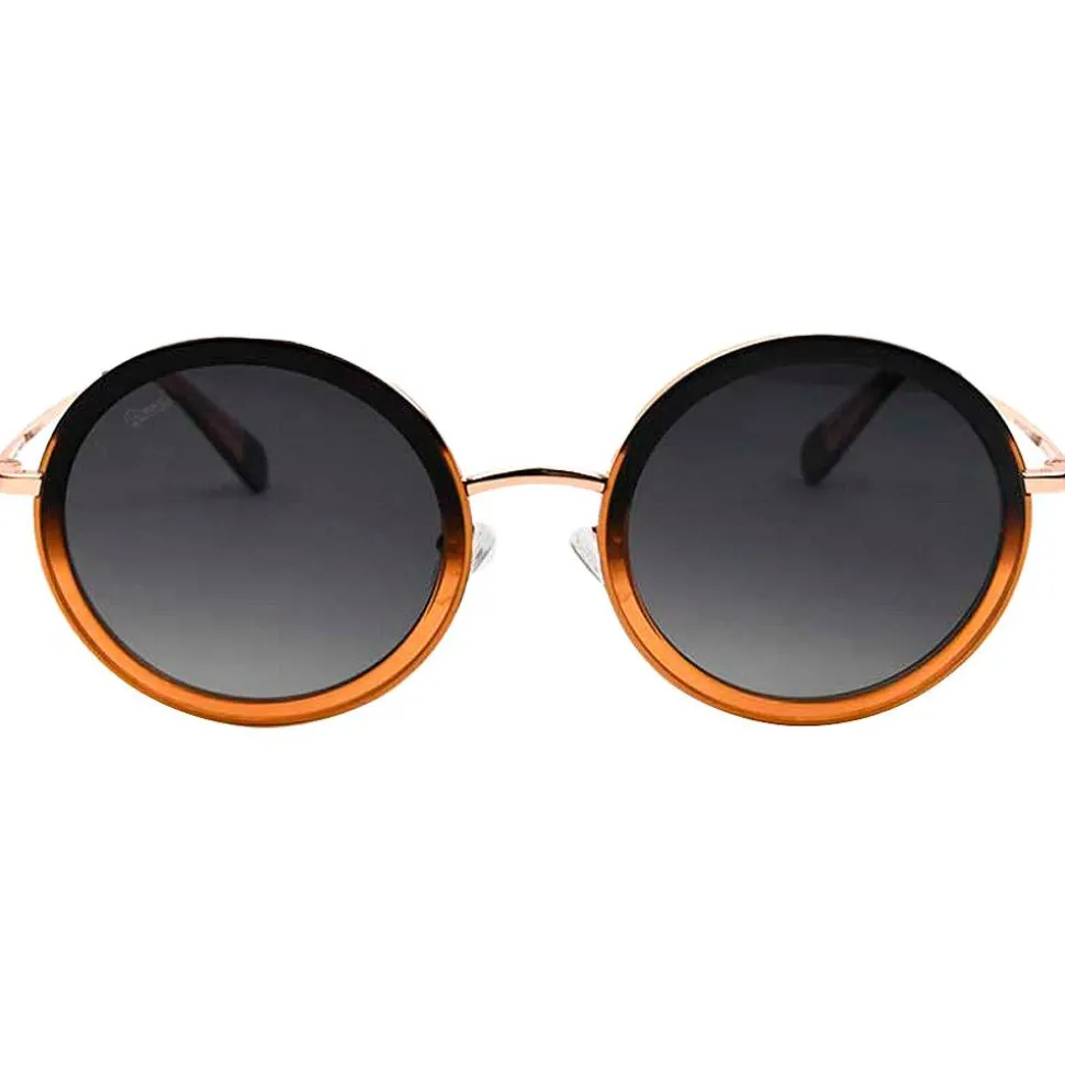 Lunettes de soleil Binocle Eyewear Monica Gold Pink Grey Polarized