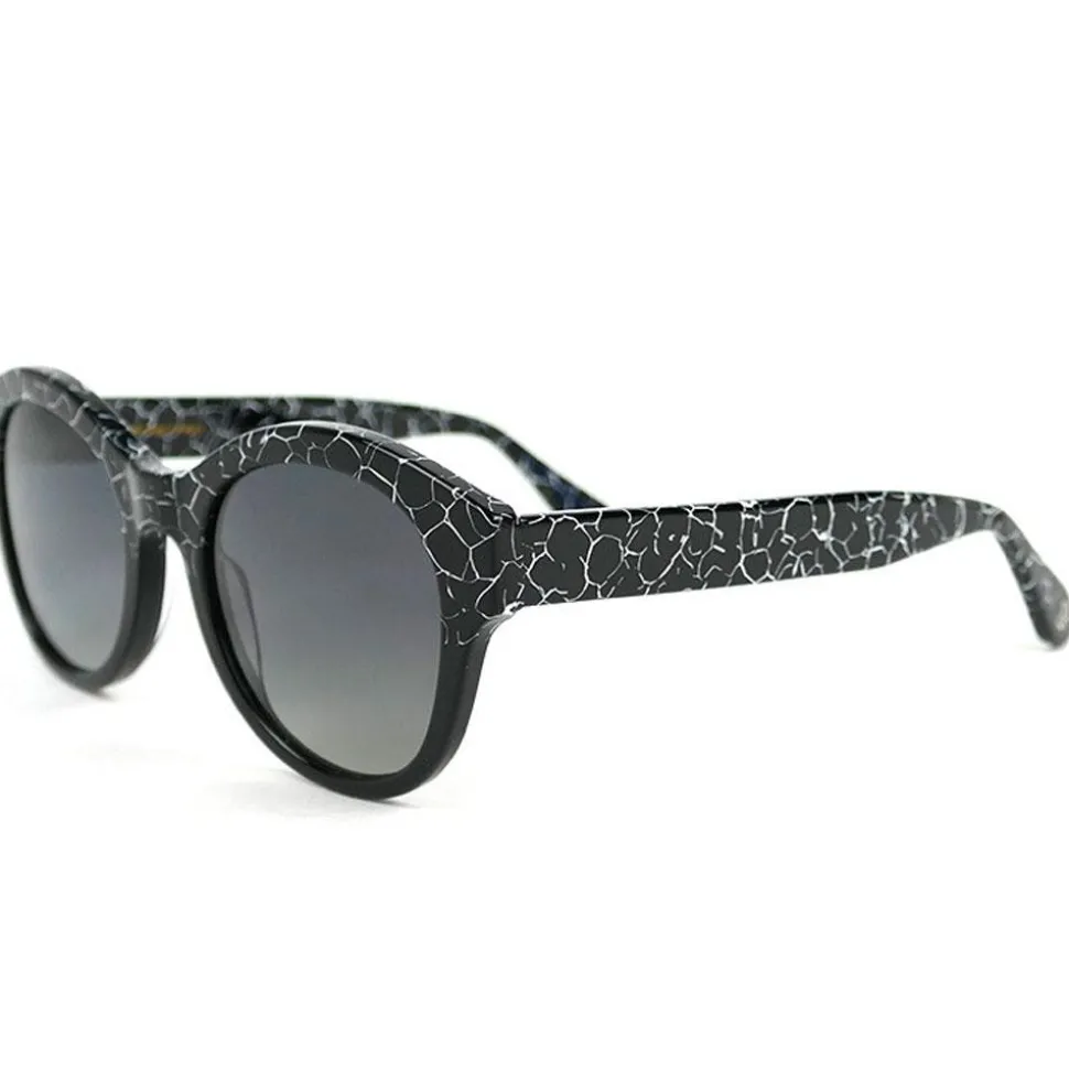 Lunettes de soleil Binocle Eyewear Sophia Shiny Black Gradient Grey Polarized