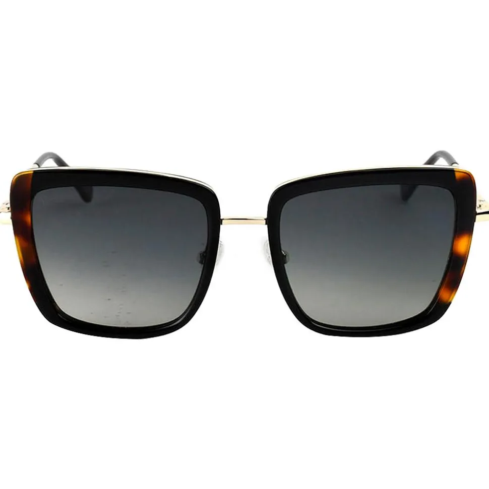 Lunettes de soleil Binocle Eyewear Carla Shiny Gold Black Gradient Grey Polarized