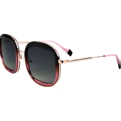 Lunettes de soleil Binocle Eyewear Selena Shiny Pink Gold Brown Purple Gradient Grey Polarized