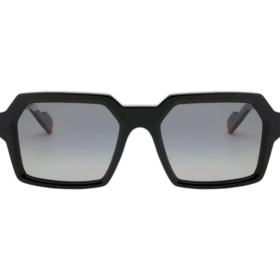 Lunettes de soleil Binocle Eyewear Tyler Shiny Black Gradient Grey Polarized