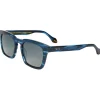 Lunettes de soleil Binocle Eyewear Matt Shiny Blue Wood Gradient Grey Polarized