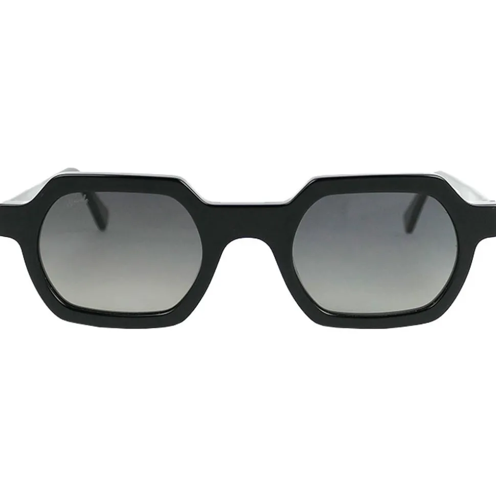 Lunettes de soleil Binocle Eyewear John Shiny Black Gradient Grey Polarized