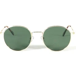 Lunettes de soleil Binocle Eyewear Indiana Shiny Gold Grey Green Polarized