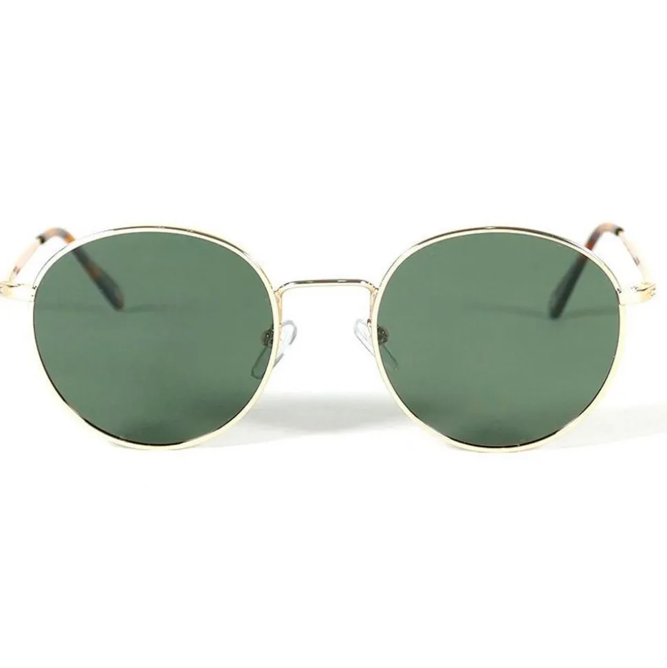 Lunettes de soleil Binocle Eyewear Indiana Shiny Gold Grey Green Polarized