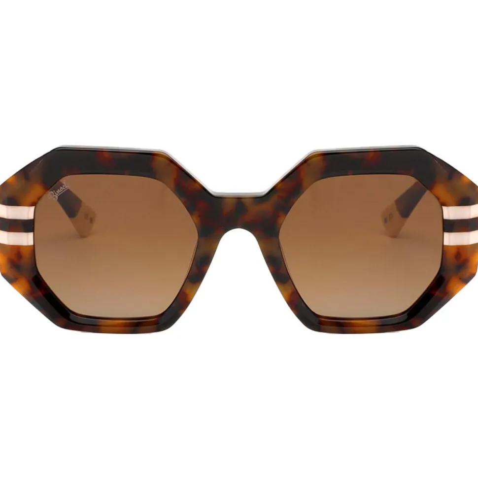 Lunettes de soleil Binocle Eyewear Claudia Shiny Cream Tortoise Gradient Brown Polarized