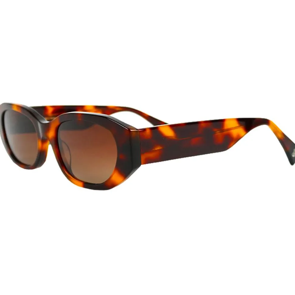 Lunettes de soleil Binocle Eyewear Lena Shiny Tortoise Gradient Brown Polarized