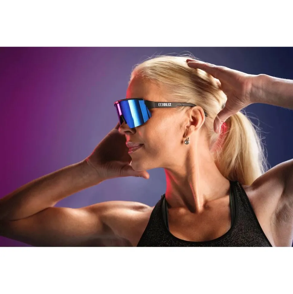 Lunettes de soleil Bliz Breeze Nano Optics Nordic Light Matt Black Light Begonia