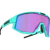 Lunettes de soleil Bliz Fusion Nano Optics Nordic Light Matt Turquoise Begonia Violet Blue Mirror