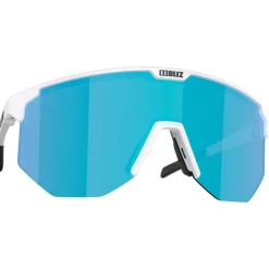 Lunettes de soleil Bliz Hero Small Matte White Brown Blue Mirror