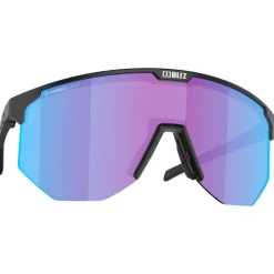 Lunettes de soleil Bliz Hero Matte Black Nano Optics Nordic Light Begonia Violet Blue Mirror