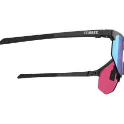 Lunettes de soleil Bliz Hero Matte Black Nano Optics Nordic Light Begonia Violet Blue Mirror