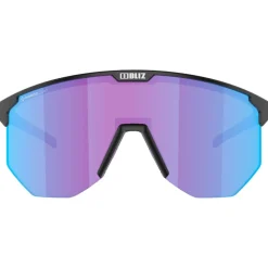 Lunettes de soleil Bliz Hero Matte Black Nano Optics Nordic Light Begonia Violet Blue Mirror
