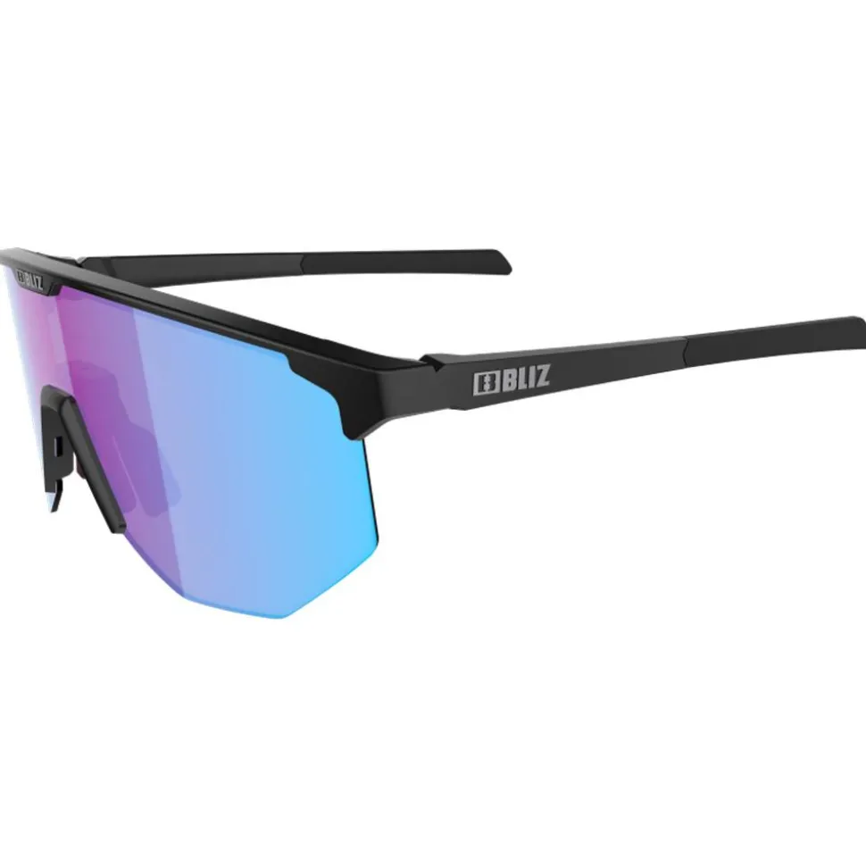 Lunettes de soleil Bliz Hero Matte Black Nano Optics Nordic Light Begonia Violet Blue Mirror
