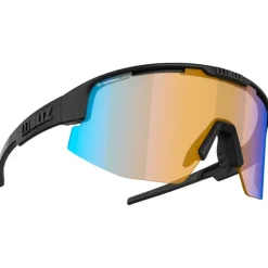 Lunettes de soleil Bliz Matrix Small Matte Black Nano Optics Nordic Light Coral Orange Blue Mirror