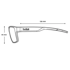 Lunettes de soleil Bollé Temper Black Matte TNS Gold