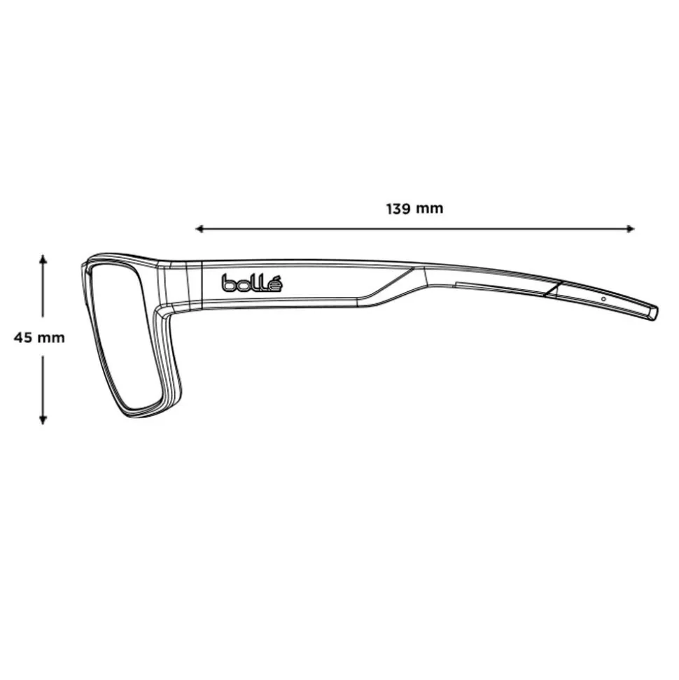 Lunettes de soleil Bollé Temper Black Matte TNS Gold