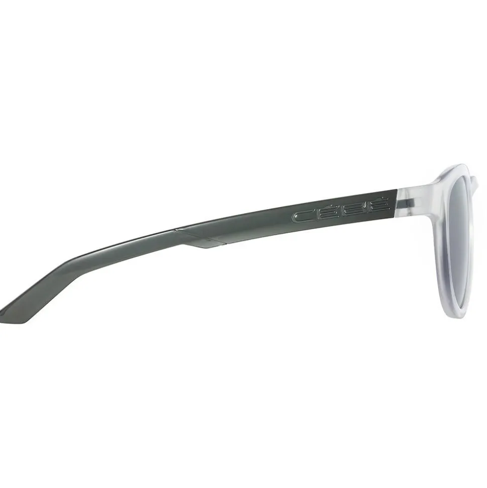 Lunettes de soleil Cebe Nightawk Crystal Black Matte Zone Grey Cat.3 Silver