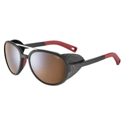 Lunettes de soleil Cebe Summit Matt Black Red 2000 Brown Pc Ar Af Silver Flash Mirror