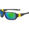 Lunettes de soleil Cebe Scrat Grey Yellow Zone Blue Light Grey Green