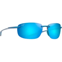 Lunettes de soleil Maui Jim Hookipa Ultra Metal Matte Blue Blue Hawaii MauiUltra