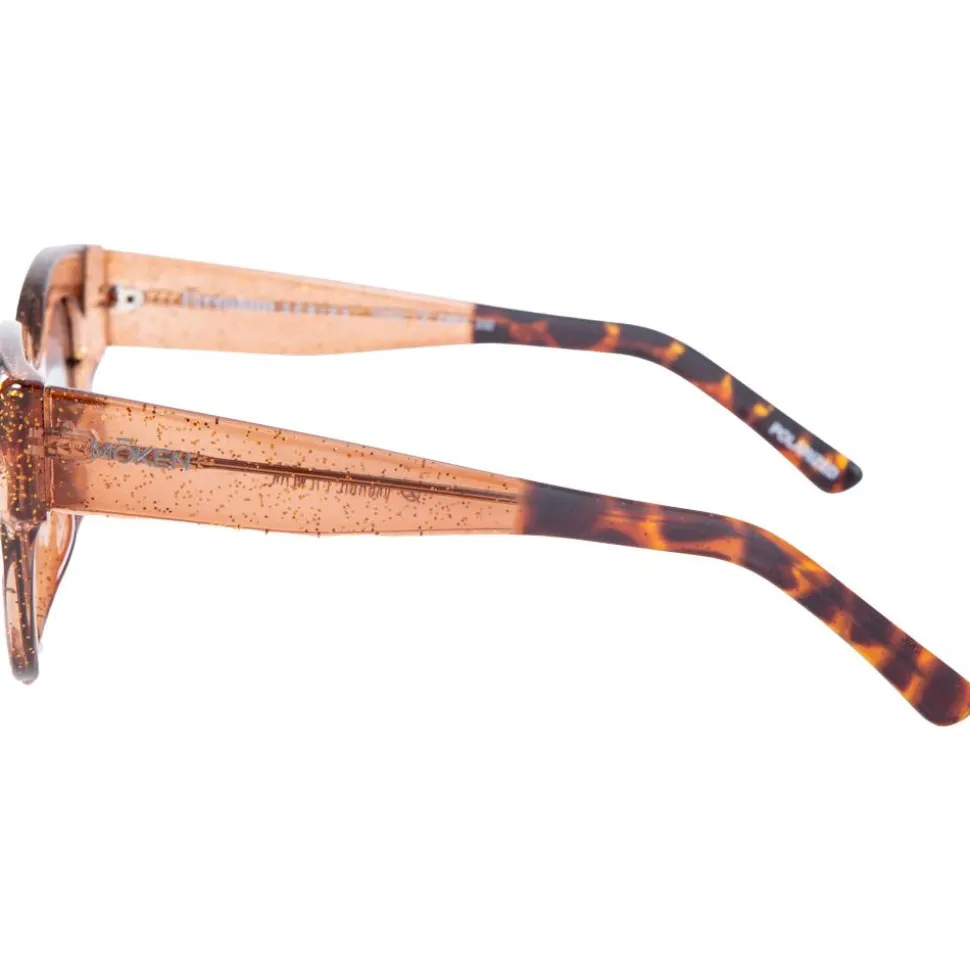 Lunettes de soleil Moken Vision Monroe Glitter Sand Grey Cat.3 Gradient Lens