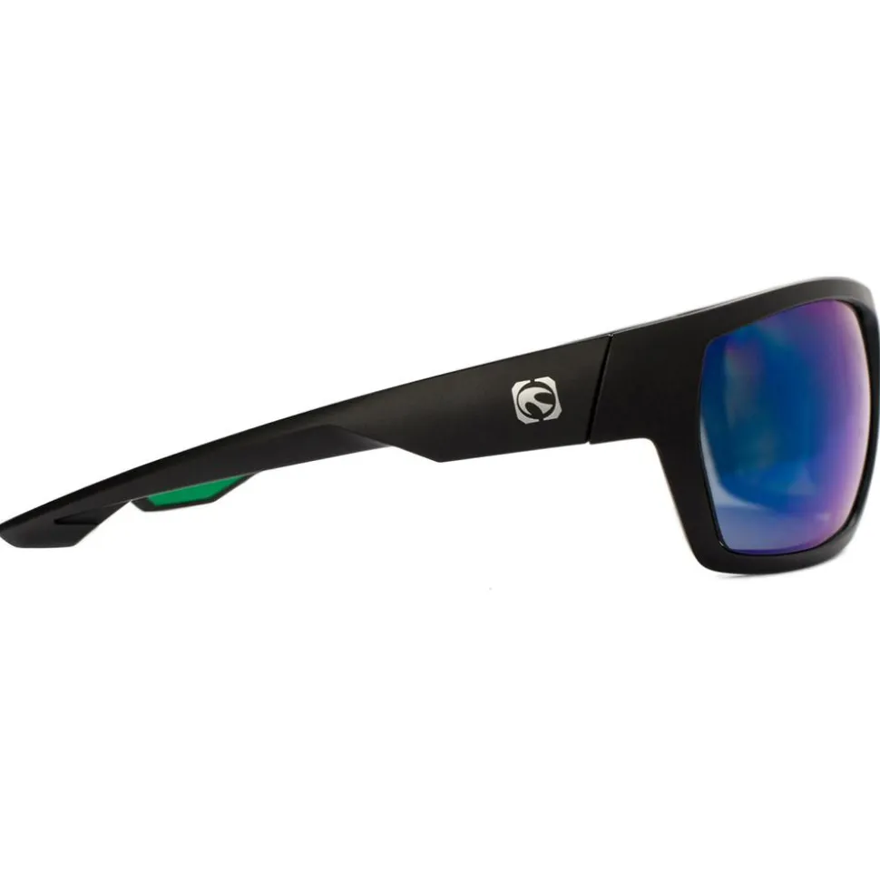 Lunettes de soleil Mundaka Optic Cierzo Matte Black Smoke Green Revo Cx Polarized