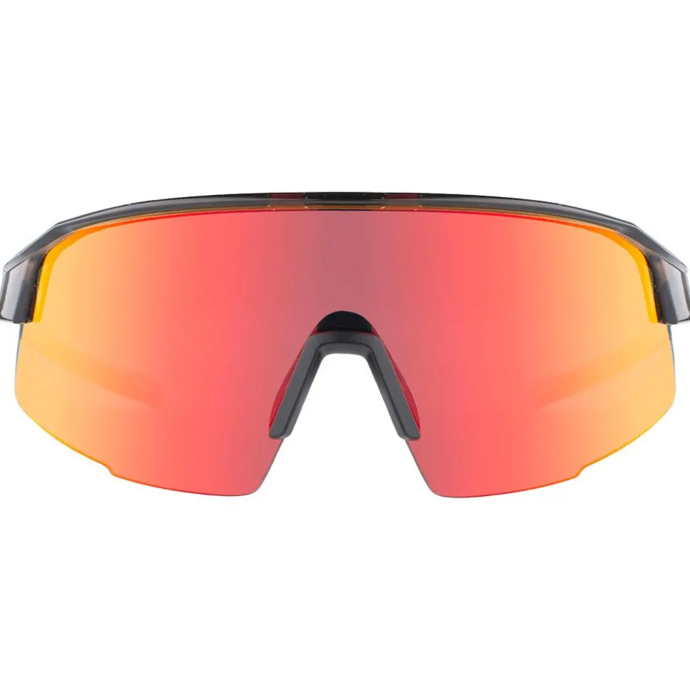 Lunettes de soleil Mundaka Optic Kjarr Dark Grey Translucide Smoke Cx Full Red Revo