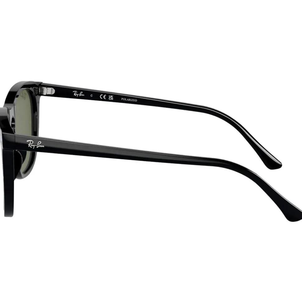 Lunettes de soleil Ray Ban RB2210 Polished Black Polar Green