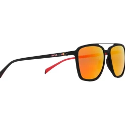 Lunettes de soleil Red Bull Spect Redps Square Soft Touch Black Brown Red Mirror Polarized
